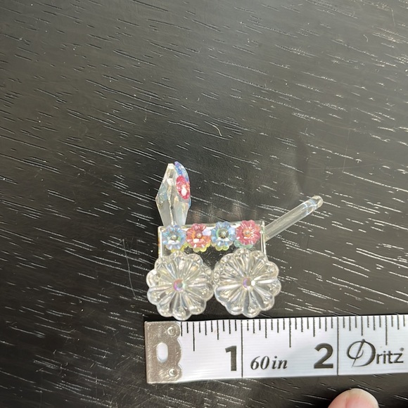 Vintage Iris Arc Crystal Carriage Blue and Pink - Picture 7 of 7